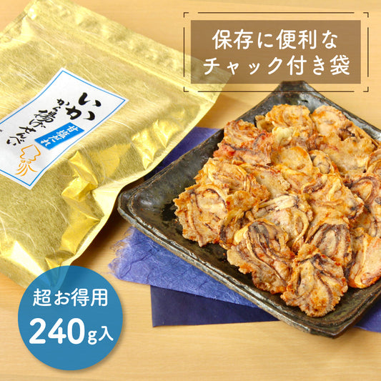 得用・いかから揚げせんべい 甘塩だれ