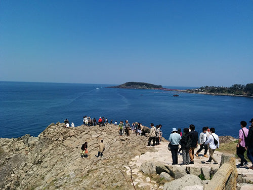東尋坊から試食食べ放題の海鮮せんべい屋への行き方